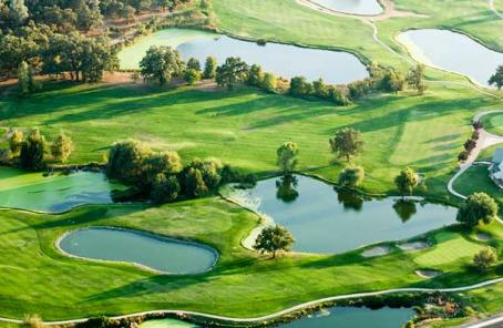 Castle Oaks Golf Club overhead view