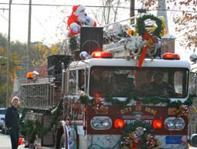 Ione Christmas Parade Firefighters