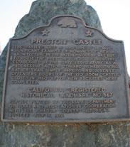 Preston Castle plaque